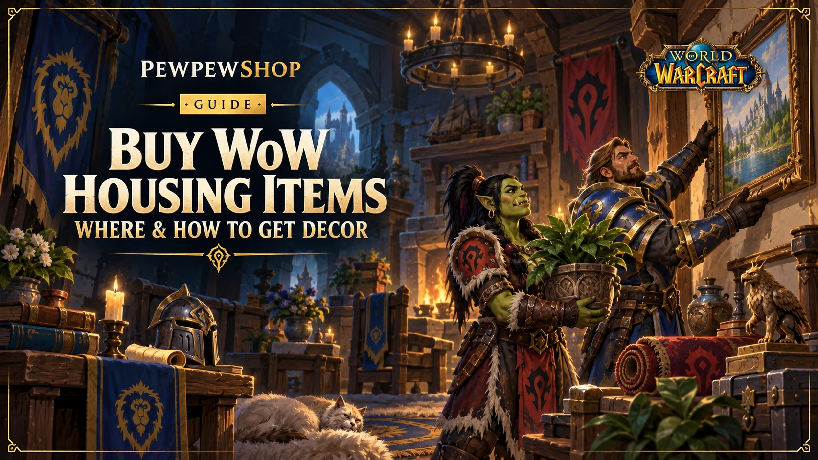 Buy WoW Housing Items: Where & How to Get Decor — PEWPEWSHOP boosting guide
