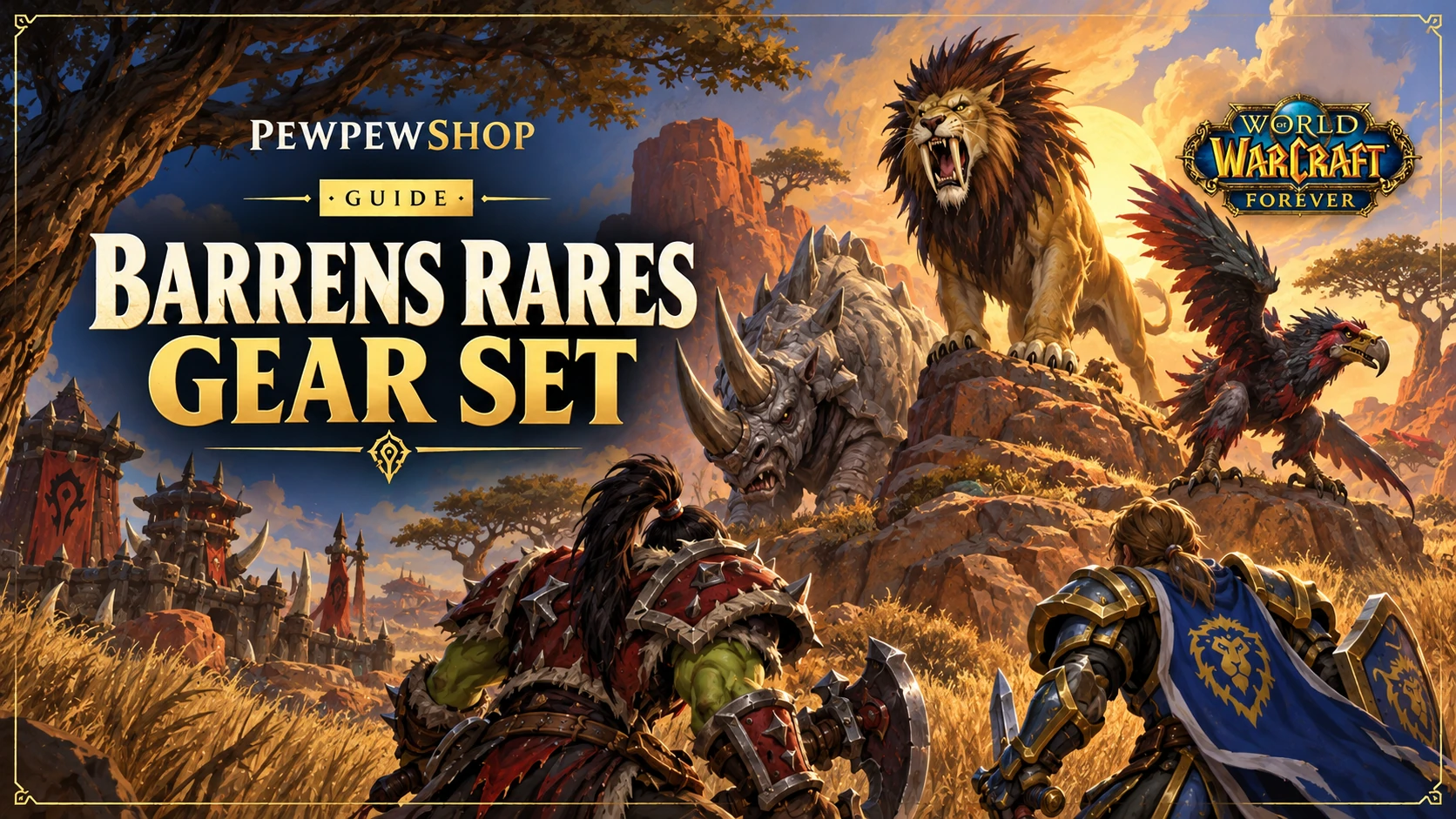 Barrens Rare Spawn Set in WoW: Forever — the 5% Speed Bonus — PEWPEWSHOP boosting guide
