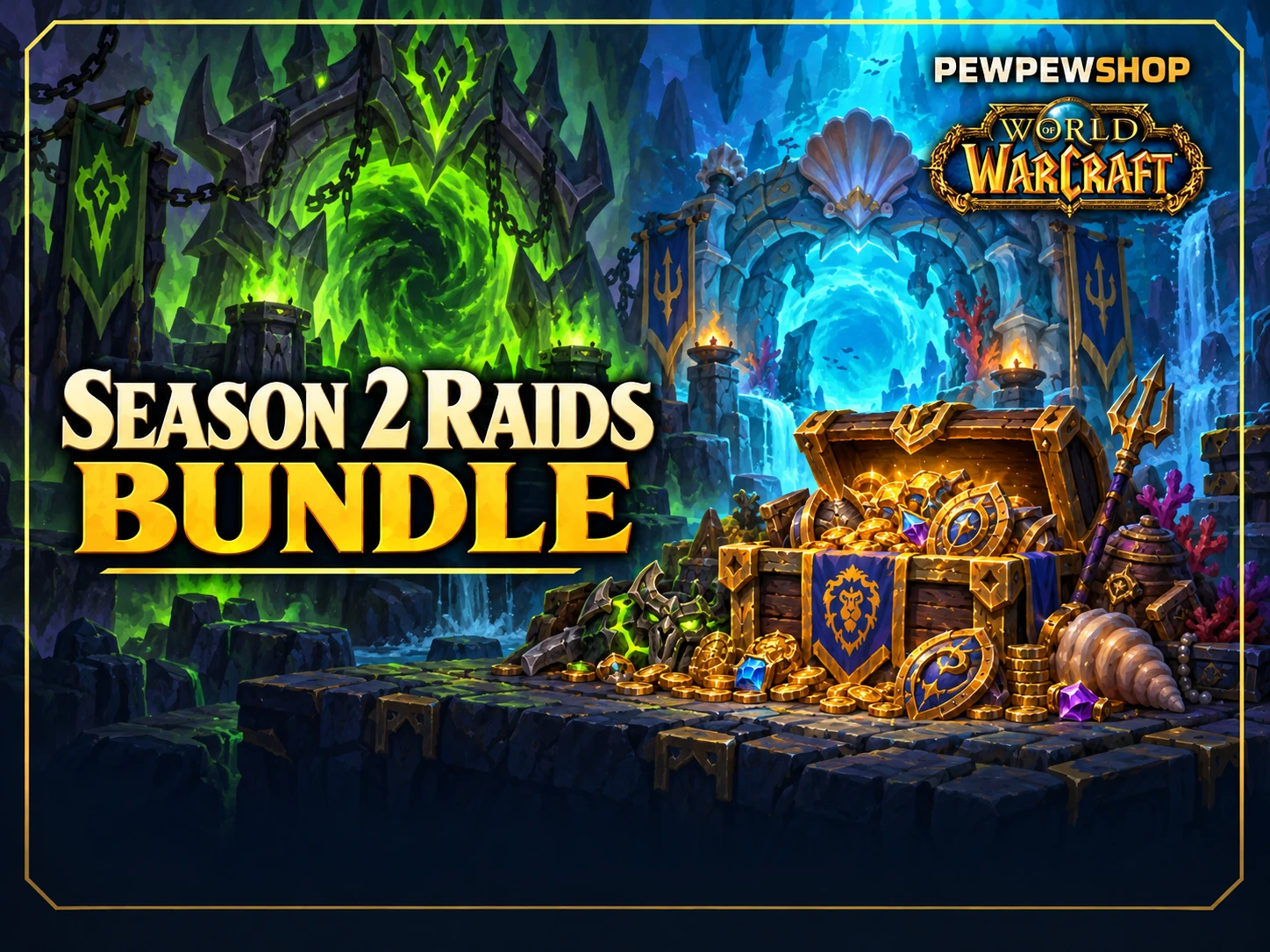 Midnight Season 2 Raid Bundle — Venomous Abyss + Tidebound Grotto — boost