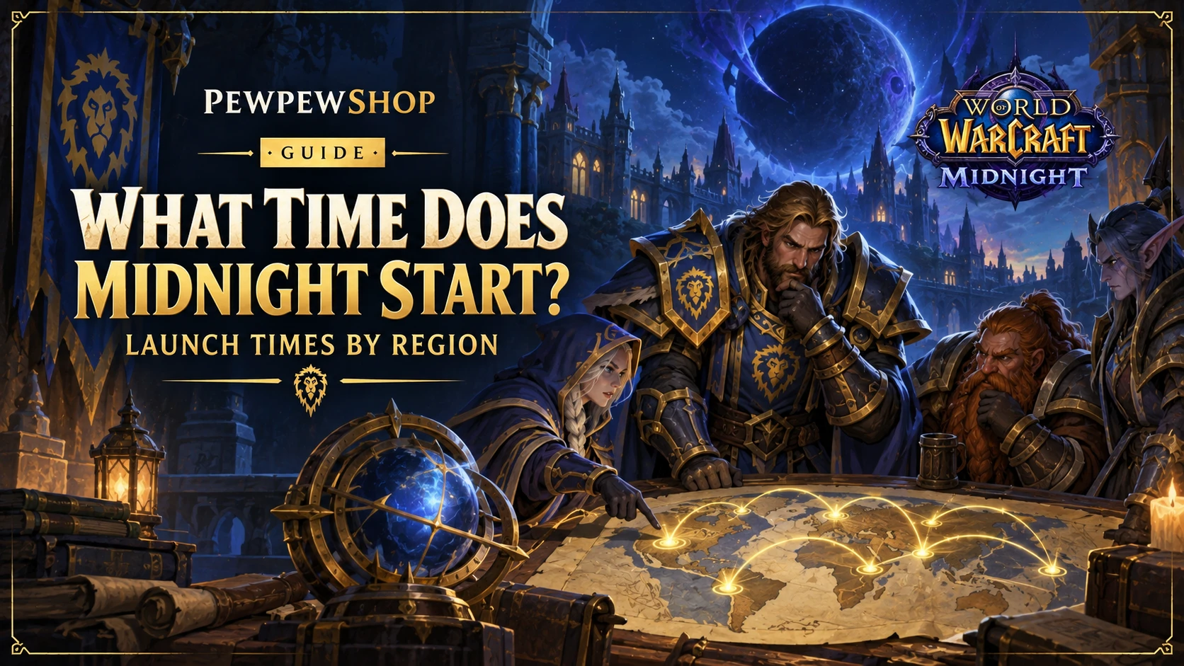 What Time Does Midnight Start? Launch Times by Region — PEWPEWSHOP boosting guide