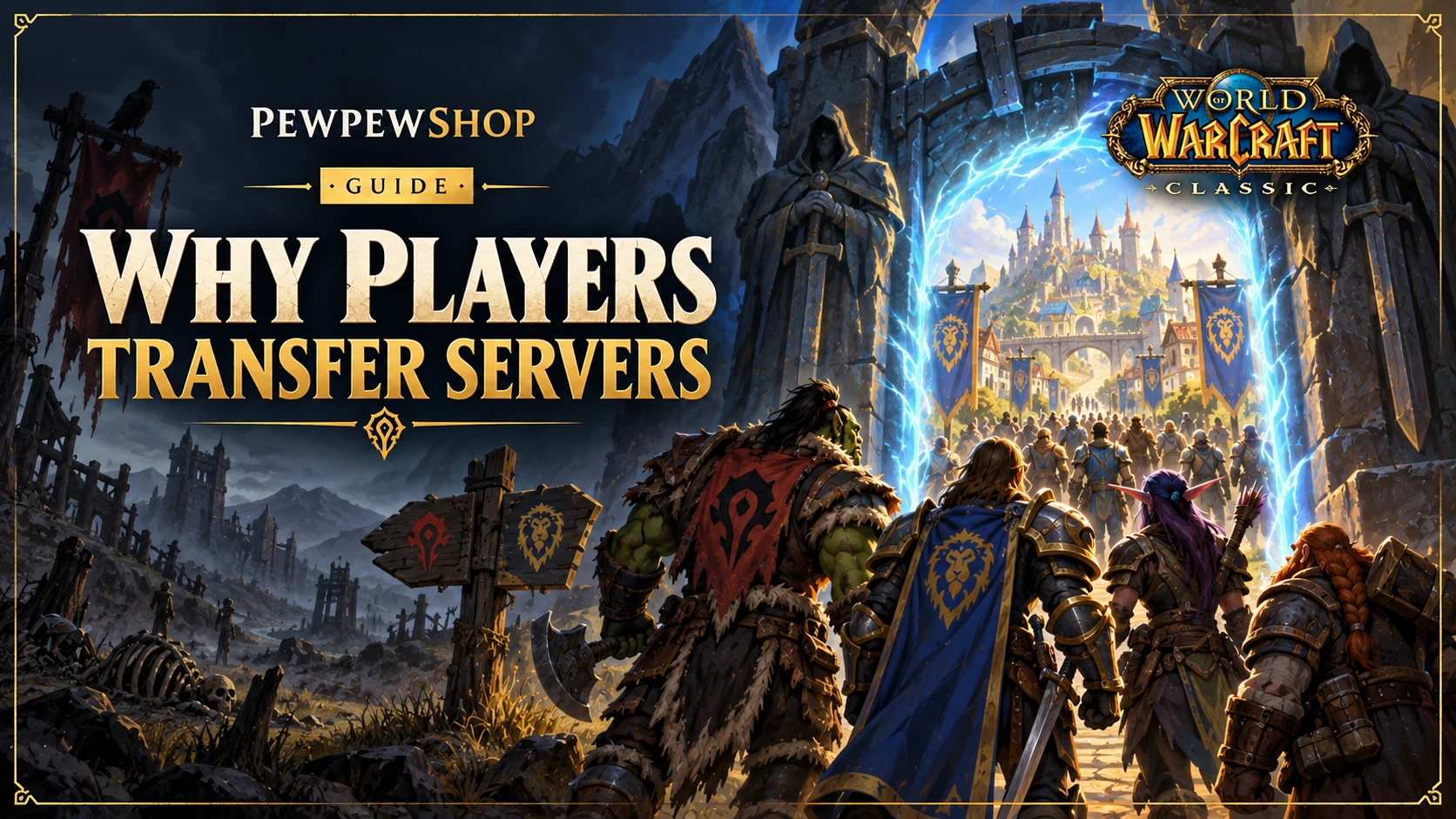 What Drives Server Transfer Demand in WoW Classic? — PEWPEWSHOP boosting guide