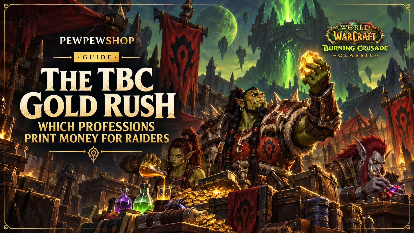The TBC Gold Rush: Which Professions Print Money for Raiders — PEWPEWSHOP boosting guide