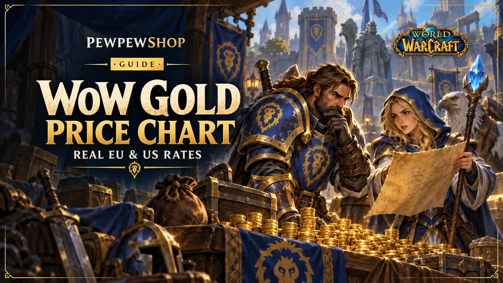 WoW Gold Price Chart: Real EU & US Rates 2026 — PEWPEWSHOP boosting guide