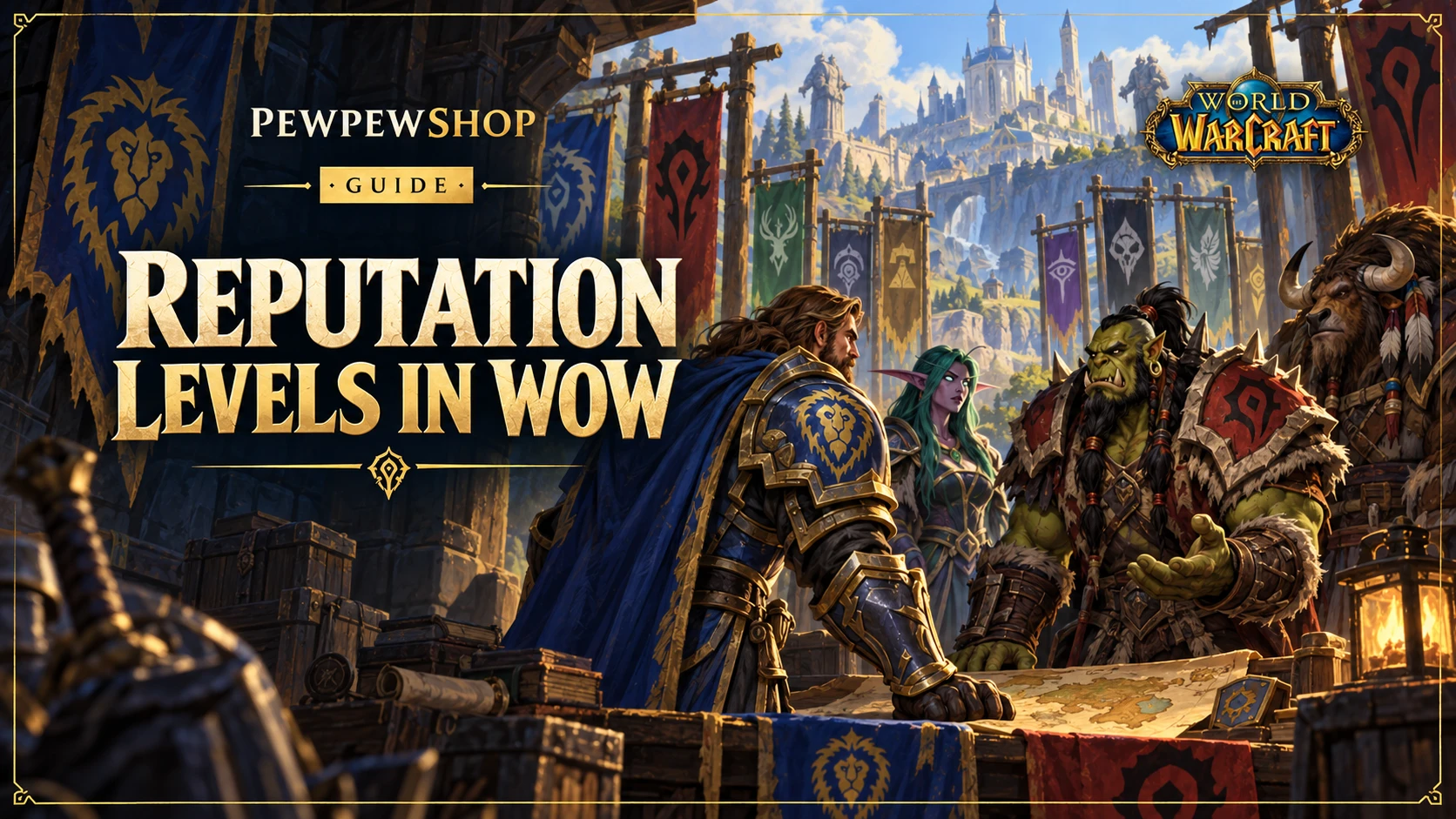 Reputation Levels in WoW, Explained (All 8 Tiers) — PEWPEWSHOP boosting guide
