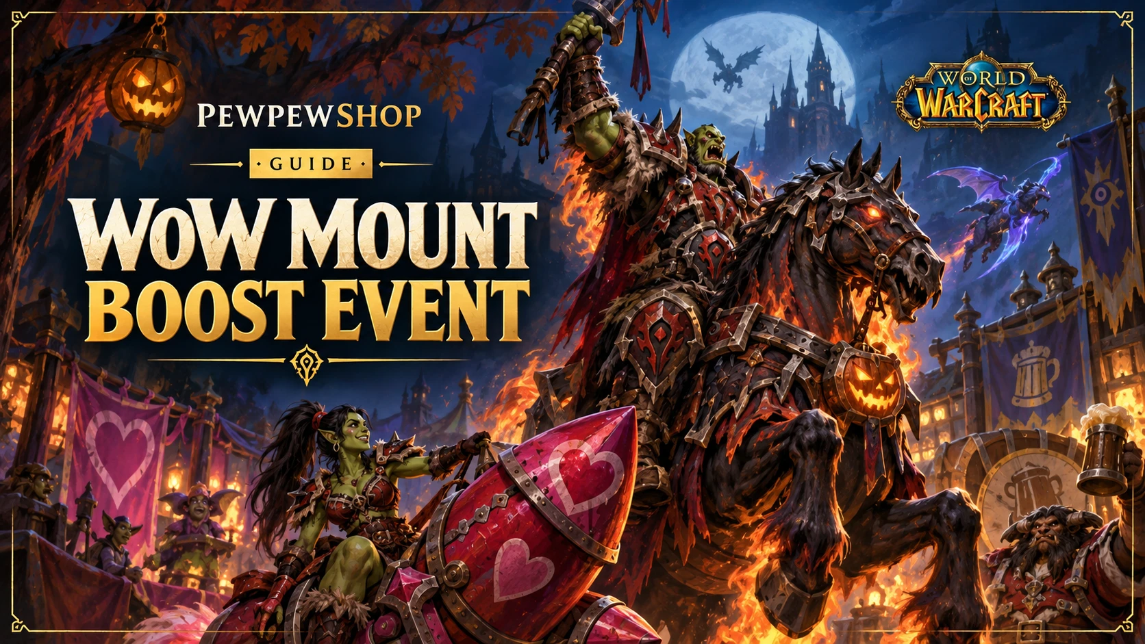 WoW Mount Boost Event: What It Actually Is — PEWPEWSHOP boosting guide