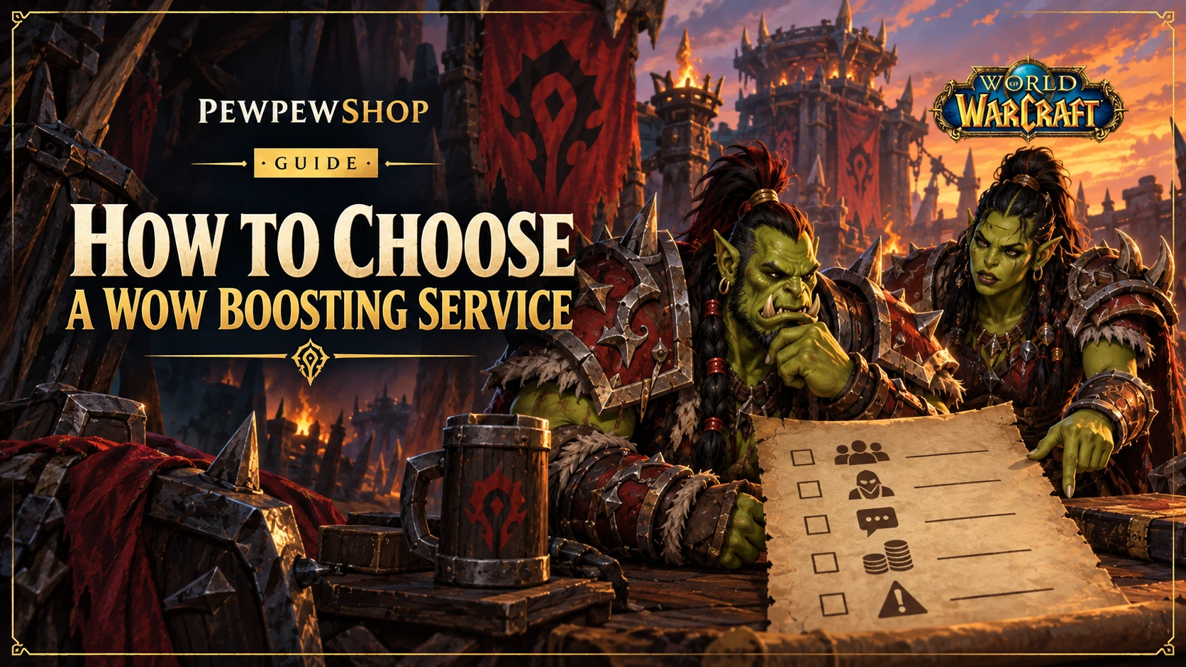 How to Choose a WoW Boosting Service in 2026: A Buyer's Checklist — PEWPEWSHOP boosting guide