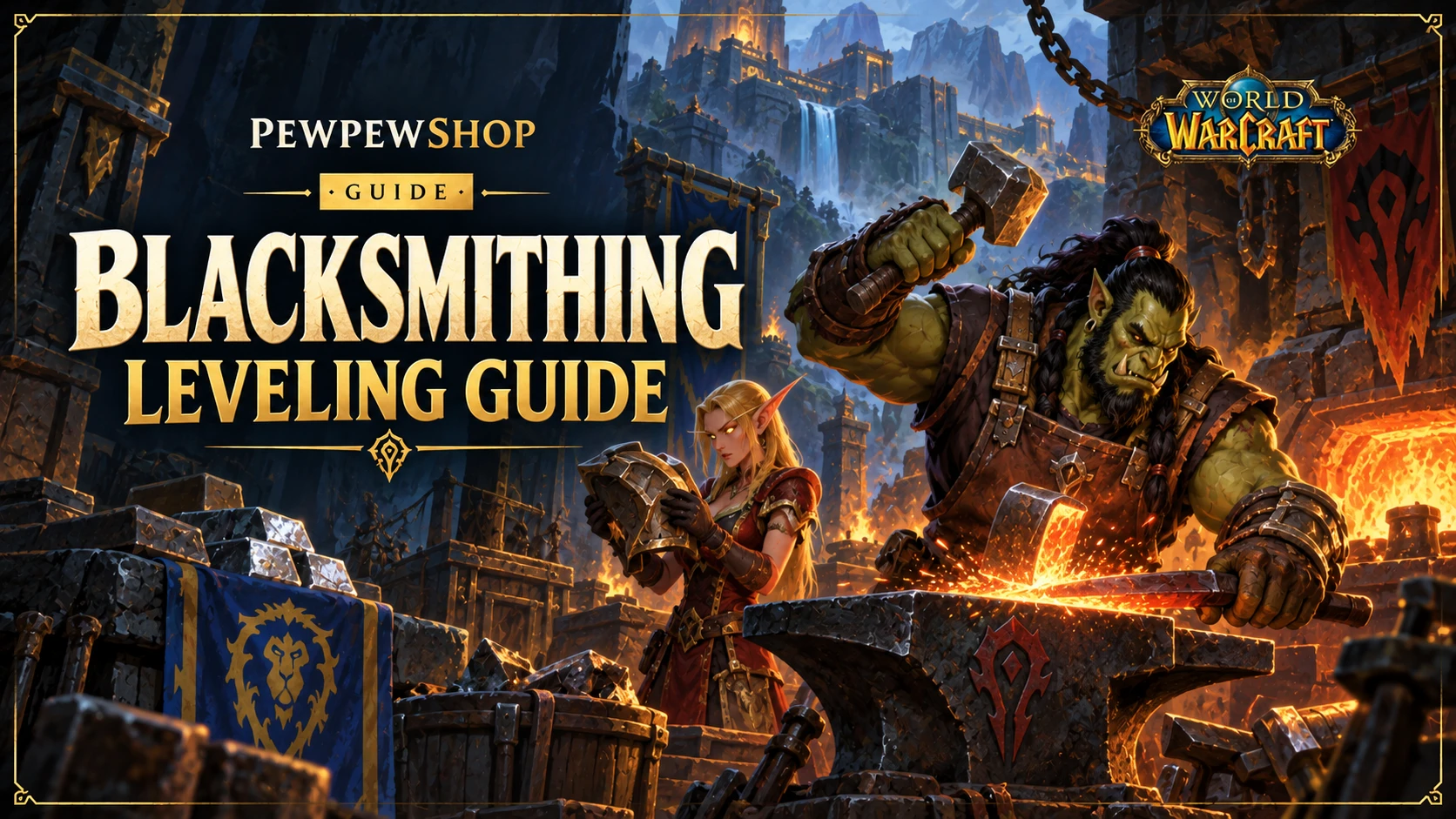 Blacksmithing Leveling Guide: Cheapest Path to Max Skill — PEWPEWSHOP boosting guide