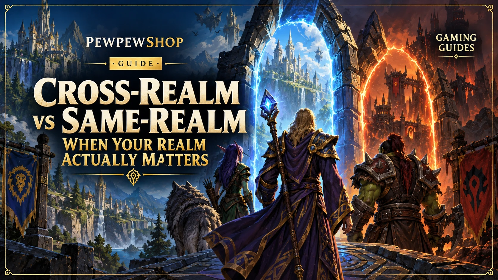 Cross-Realm vs Same-Realm Boosting: When Your Realm Actually Matters — PEWPEWSHOP boosting guide