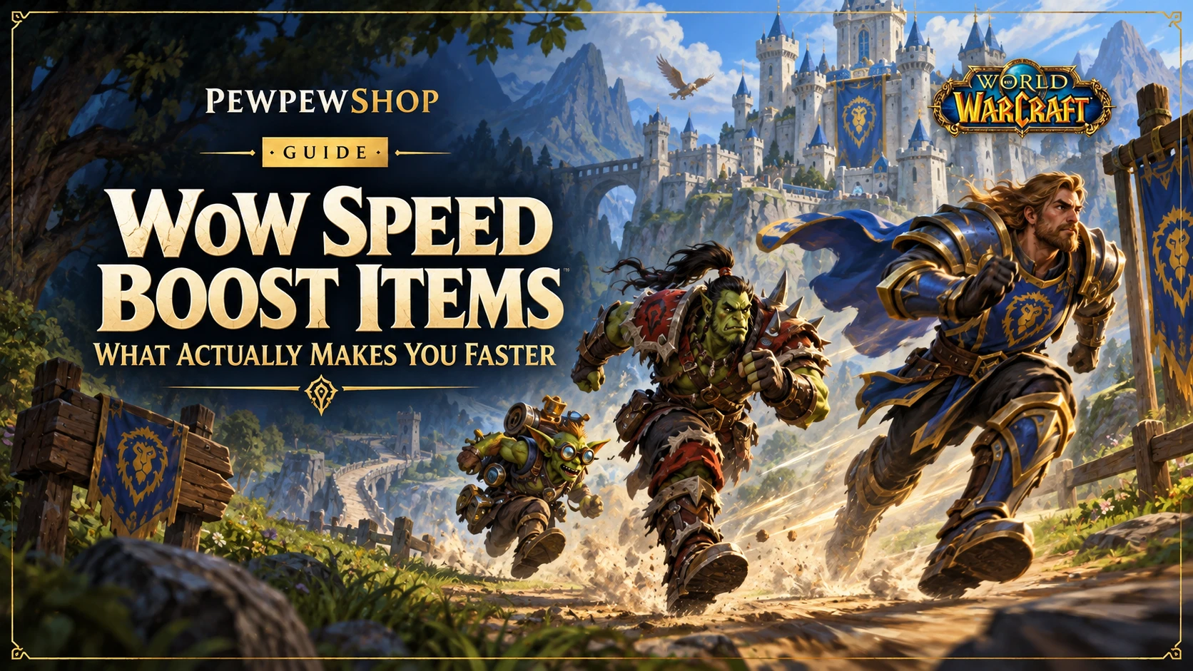 WoW Speed Boost Items: What Actually Makes You Faster — PEWPEWSHOP boosting guide