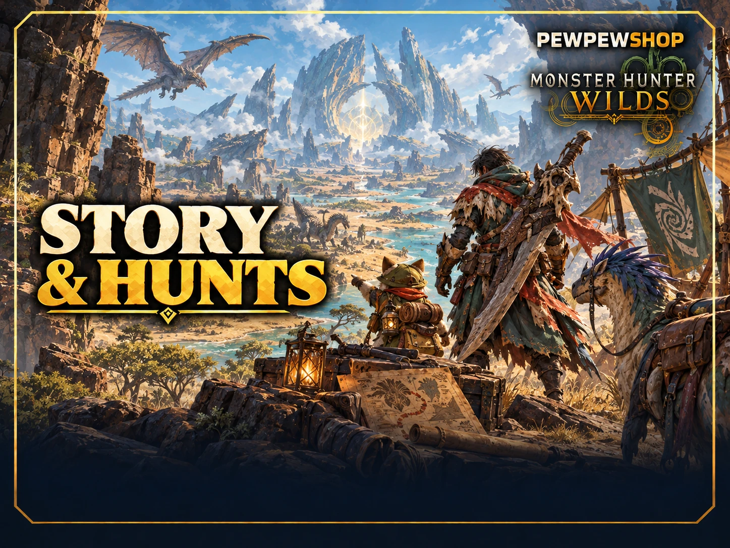 MH Wilds Story & Hunts — boost