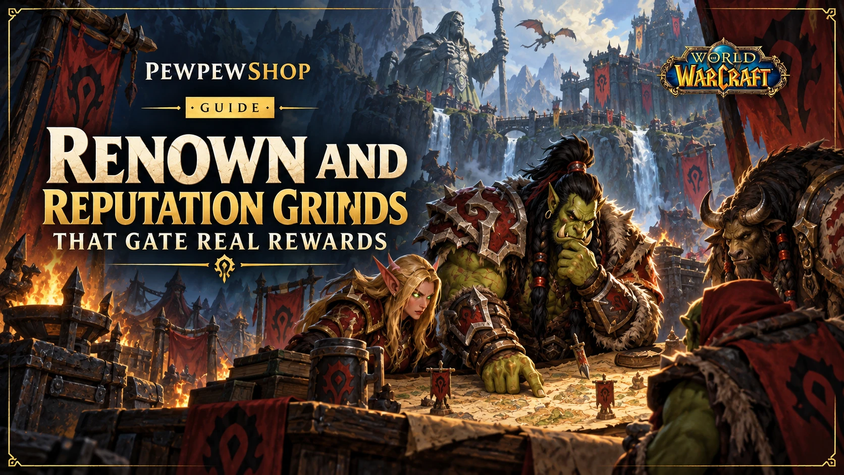 WoW Renown and Reputation Grinds That Gate Real Rewards — PEWPEWSHOP boosting guide