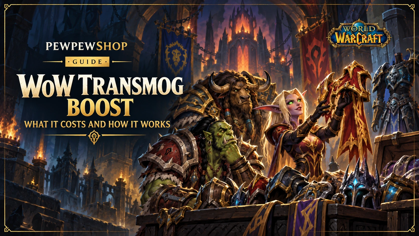 WoW Transmog Boost: What It Costs and How It Works — PEWPEWSHOP boosting guide