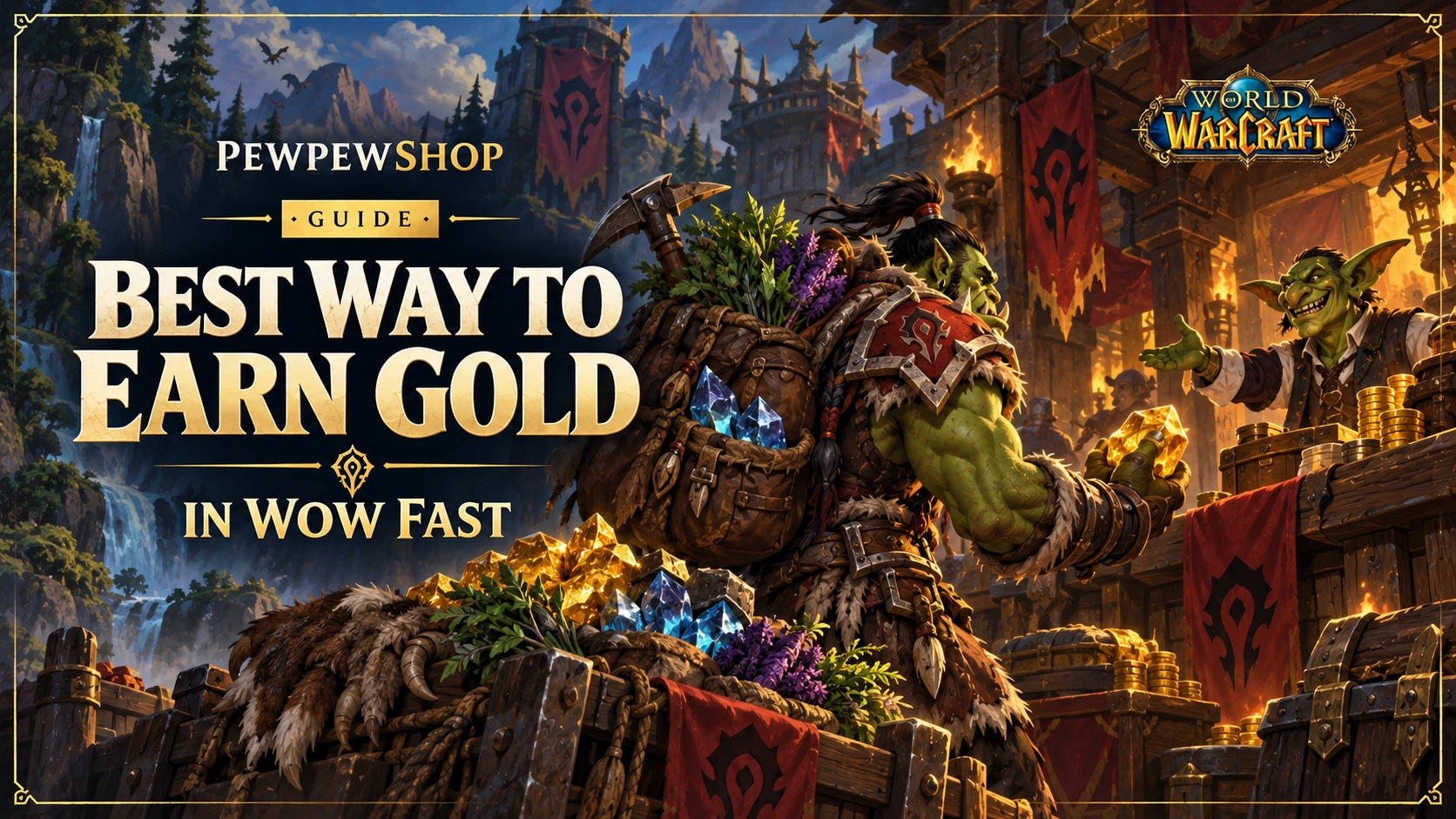 Best Way to Earn Gold in WoW (Fast, 2025) — PEWPEWSHOP boosting guide