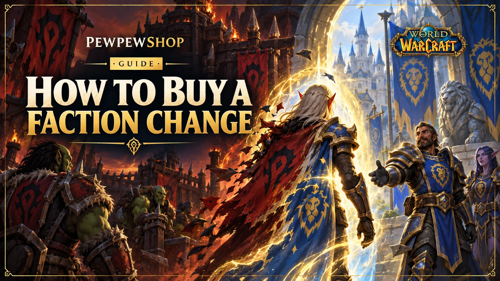 How to Buy a WoW Faction Change (Cost & Steps) — PEWPEWSHOP boosting guide