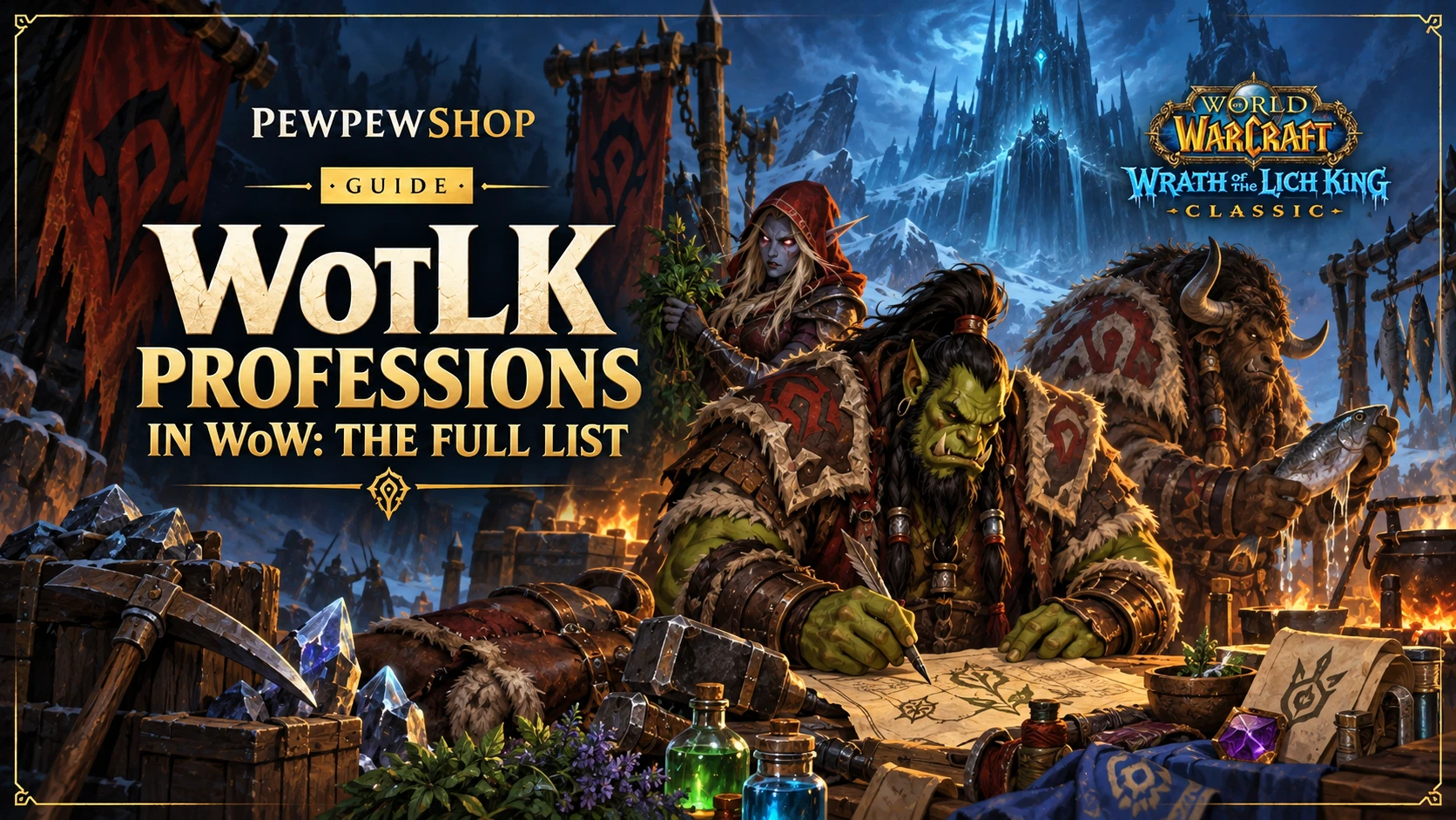 WotLK Professions in WoW: The Full List — PEWPEWSHOP boosting guide