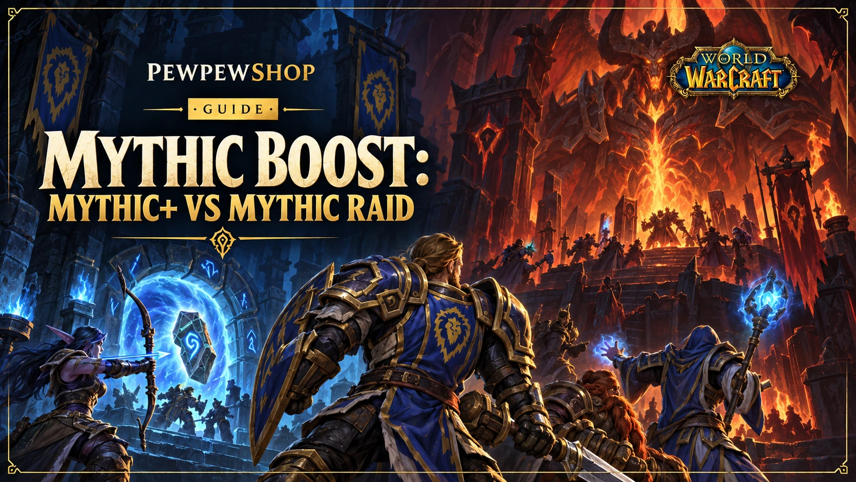 WoW Boost en Mythic: How It Works and Real Costs — PEWPEWSHOP boosting guide