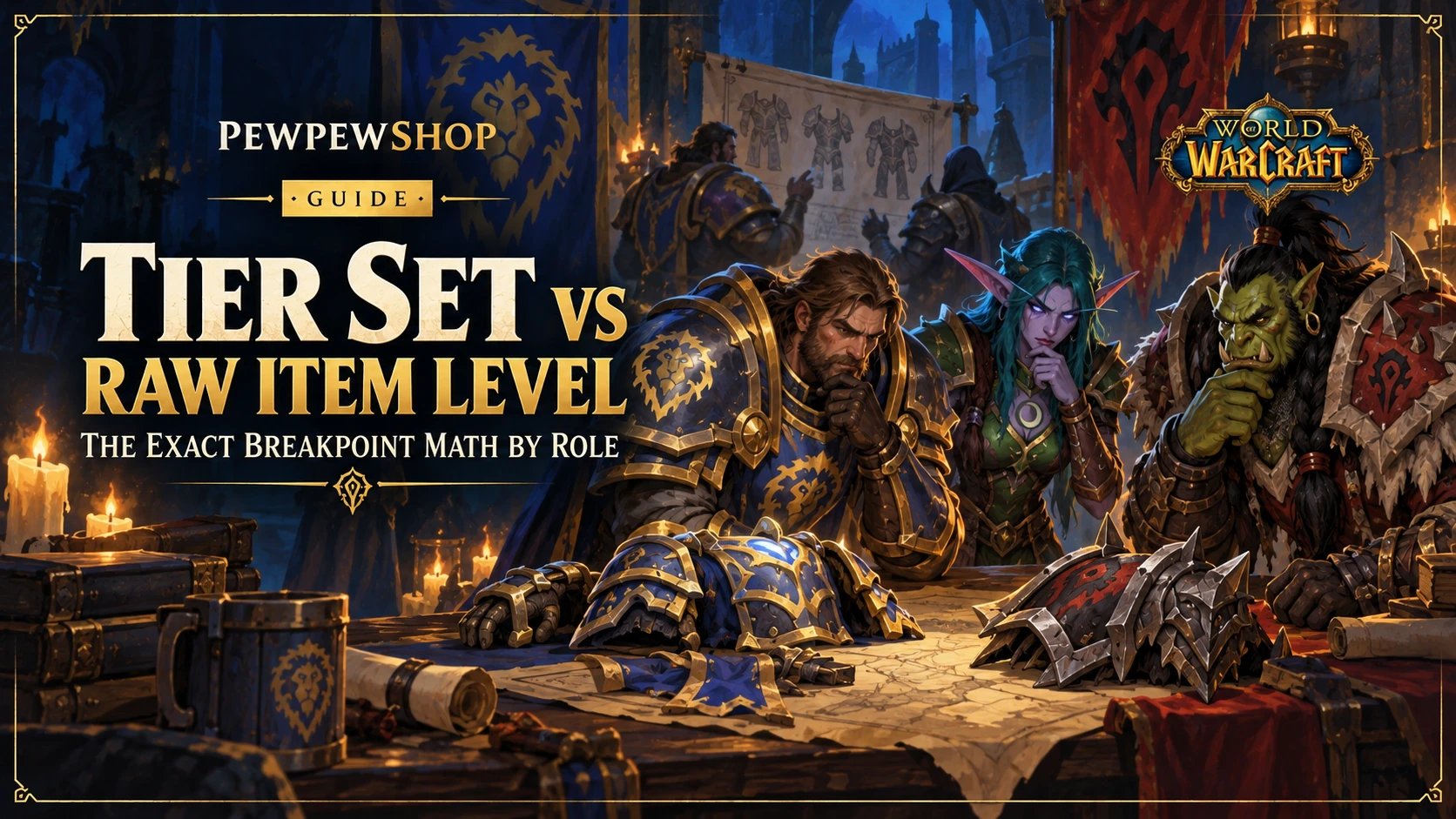 Tier Set 4-Piece vs Raw Item Level: The Exact Breakpoint Math by Role — PEWPEWSHOP boosting guide