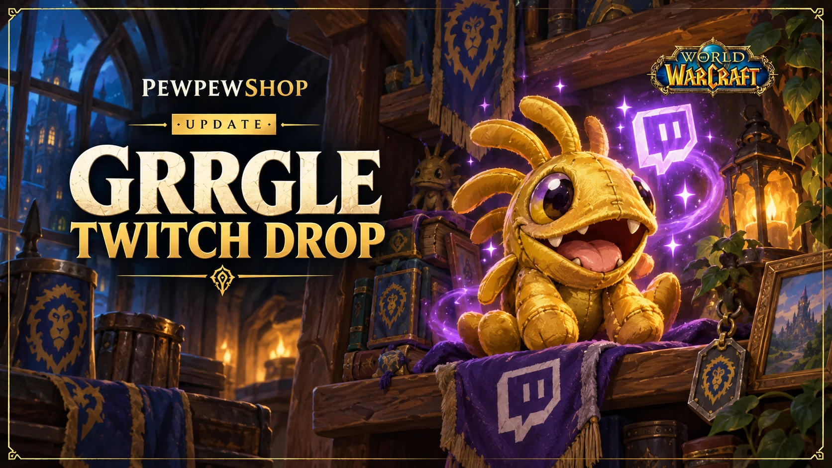 Cuddly Gold-Colored Grrgle Twitch Drop: Dates and How to Claim — PEWPEWSHOP boosting guide