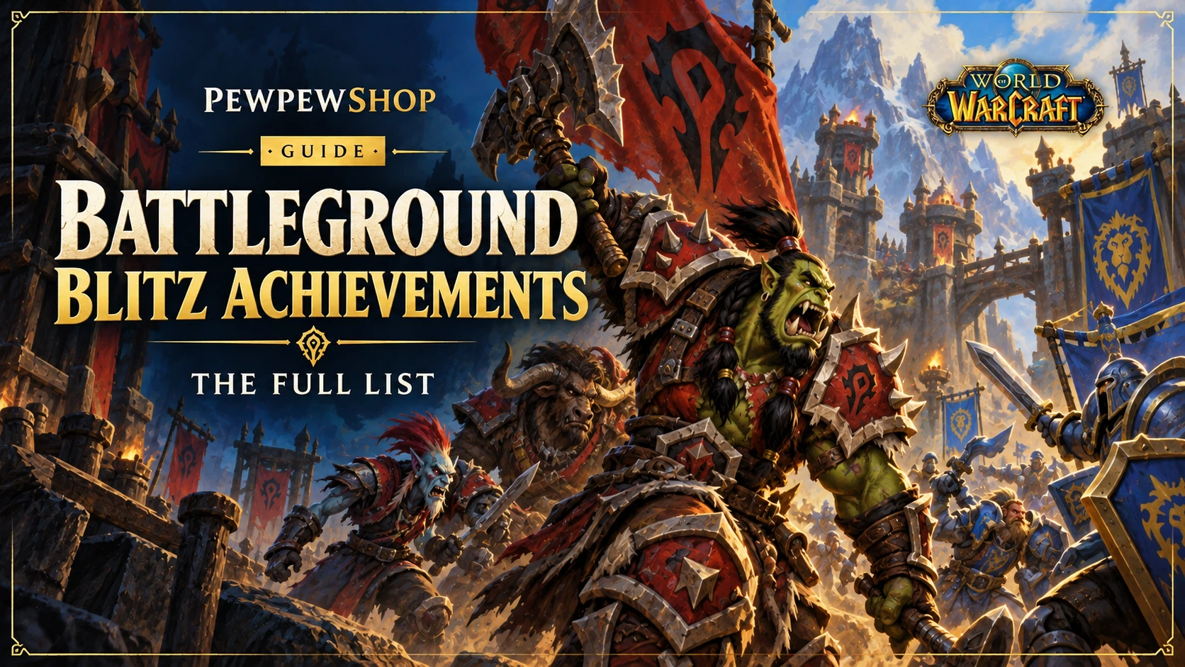 Battleground Blitz Achievements: The Full List — PEWPEWSHOP boosting guide