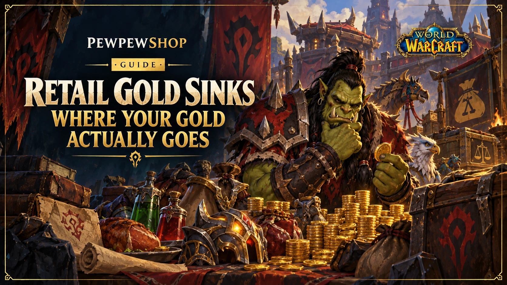 Retail Gold Sinks 2026: Where Your Gold Actually Goes — PEWPEWSHOP boosting guide