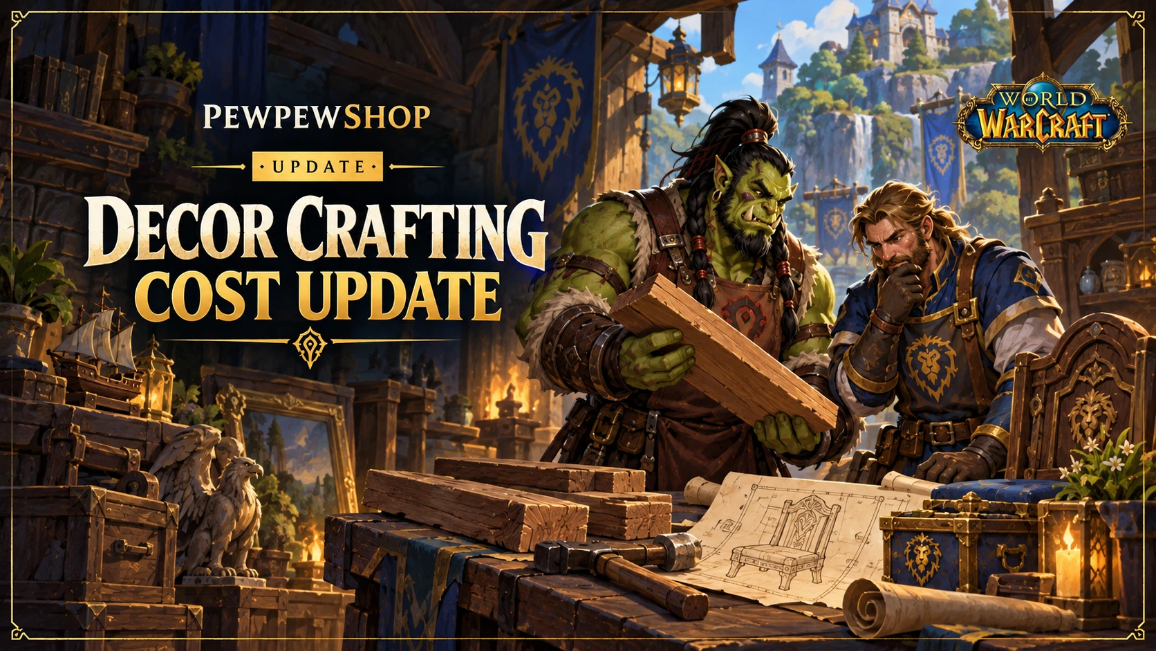 Decor Crafting Cost in 12.1.5: Older Recipes and Lumber Get Cheaper — PEWPEWSHOP boosting guide