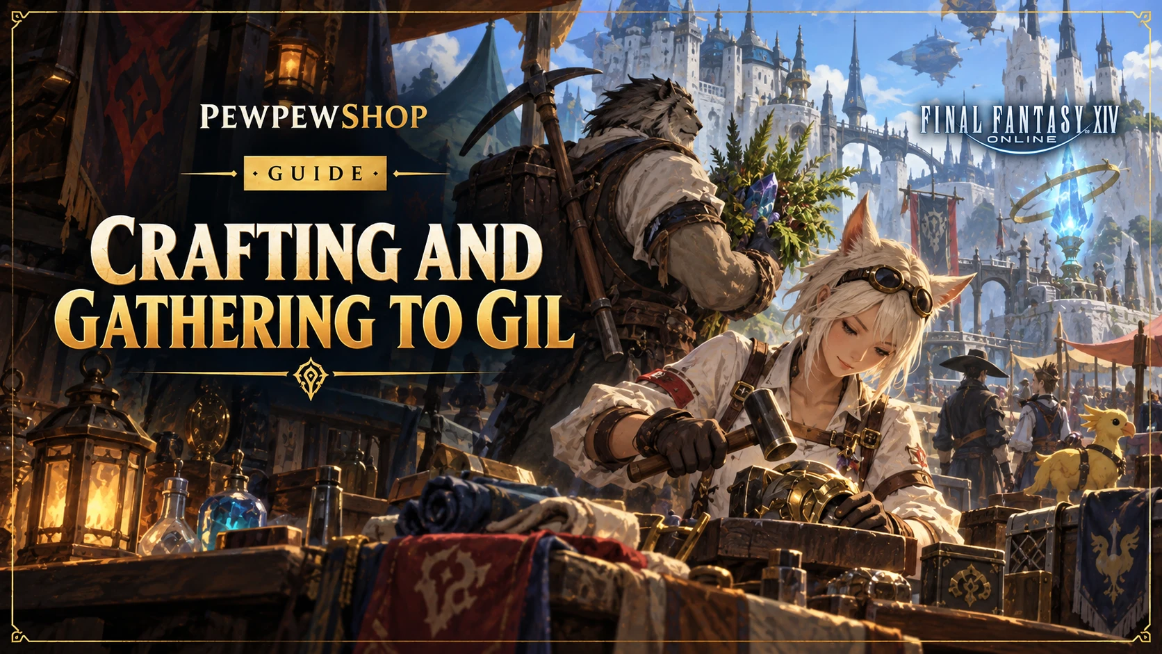 FFXIV Crafting and Gathering to Gil: The Slow Money Machine — PEWPEWSHOP boosting guide