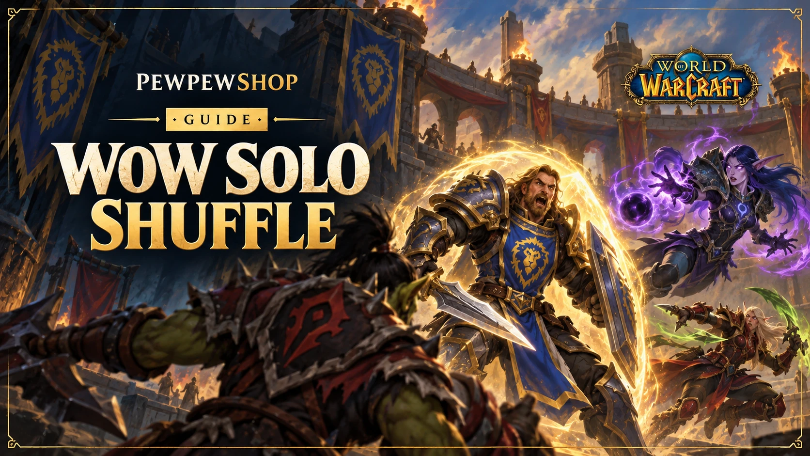 WoW Solo Shuffle: A Realistic 0 to 1800 Rating Climb (And Where Coaching Actually Helps) — PEWPEWSHOP boosting guide