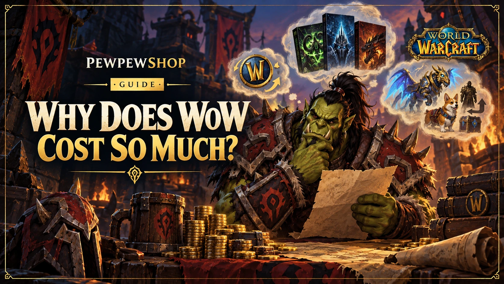 Why Does WoW Cost So Much? The Real Breakdown — PEWPEWSHOP boosting guide