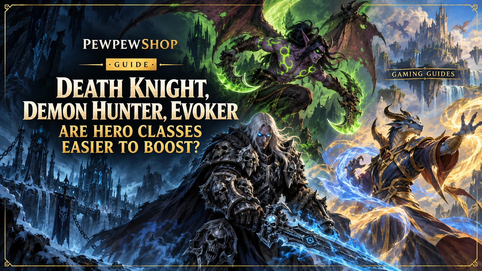 Death Knight, Demon Hunter, Evoker: Are Hero Classes Easier to Boost? — PEWPEWSHOP boosting guide