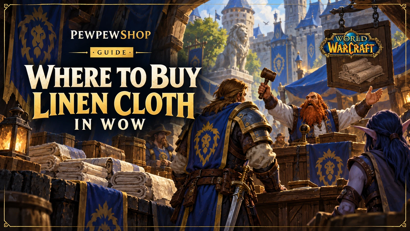 Where to Buy Linen Cloth in WoW (Fastest Ways) — PEWPEWSHOP boosting guide