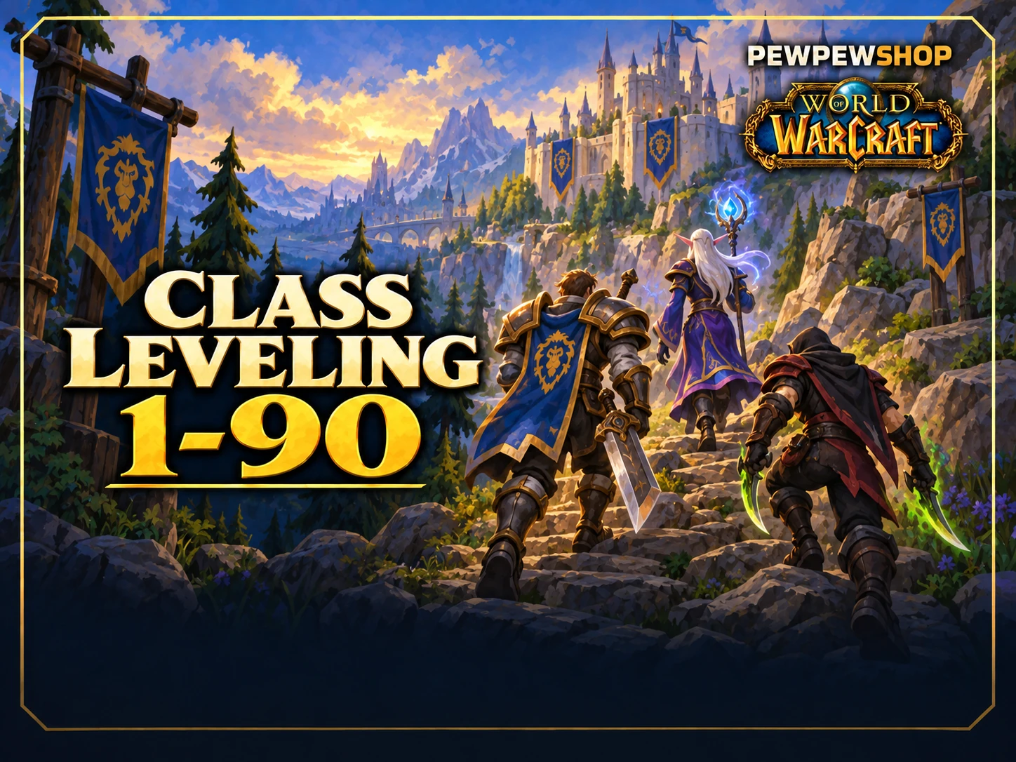 Leveling 1–90 by Class — boost