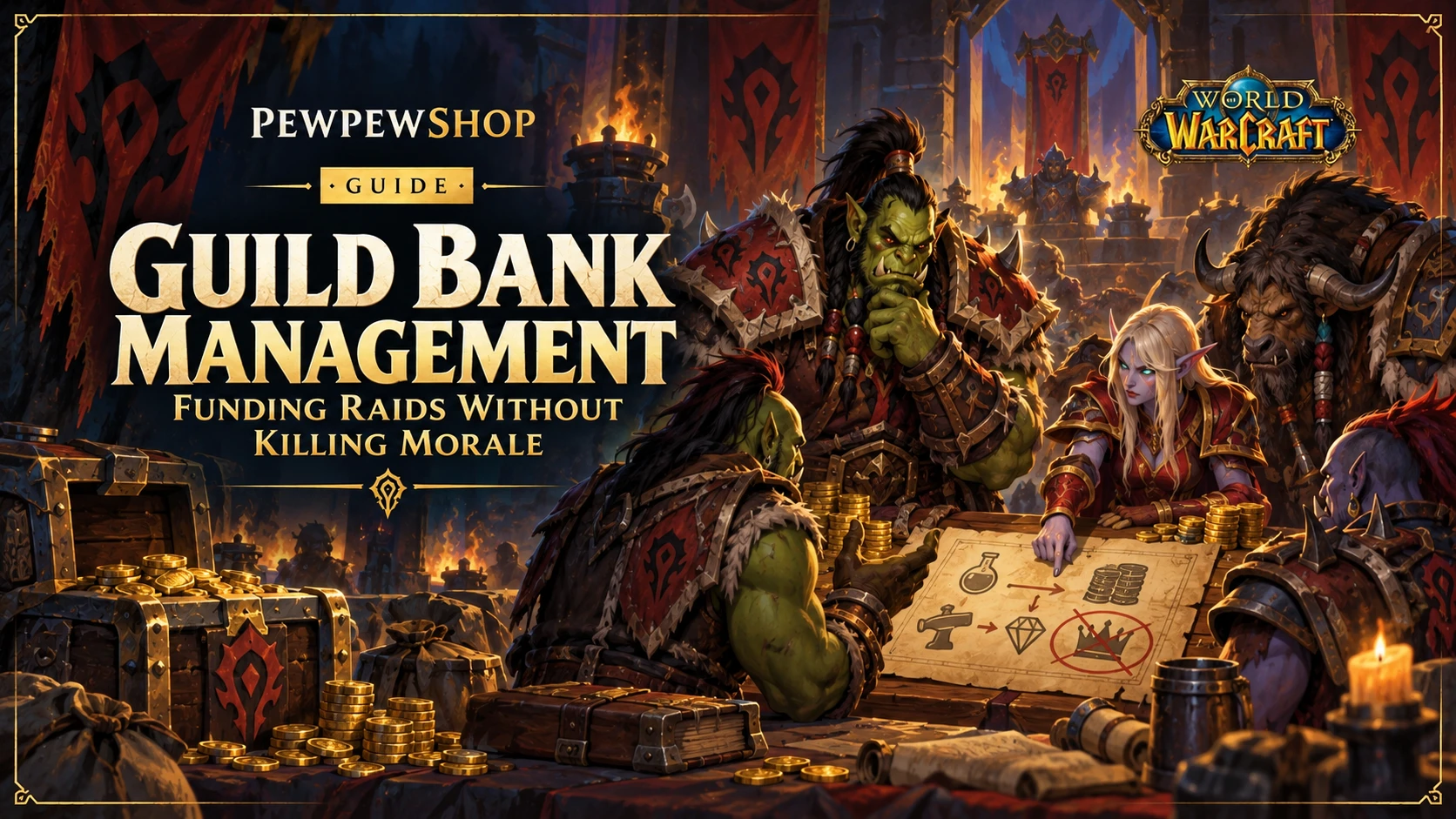 Guild Bank Management: Funding Raids Without Killing Morale — PEWPEWSHOP boosting guide