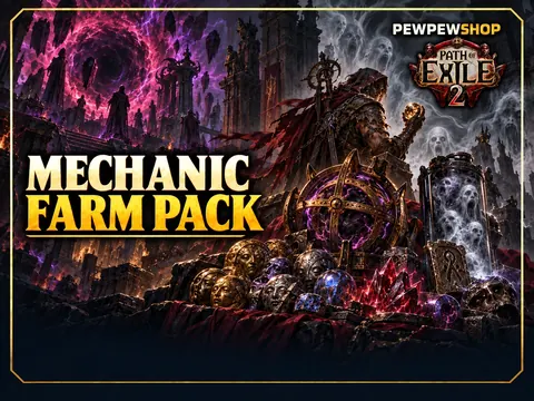 Pack Farm de Mécaniques PoE2 (Breach + Delirium + Currency)