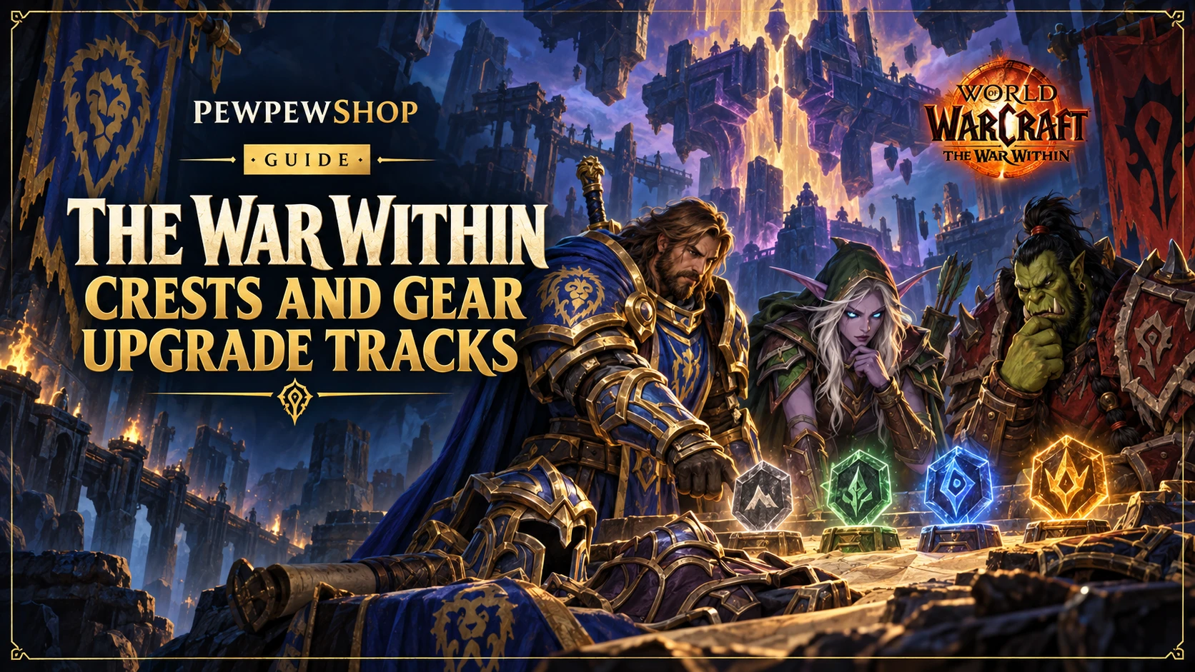 The War Within: How Crests and Gear Upgrade Tracks Actually Work — PEWPEWSHOP boosting guide