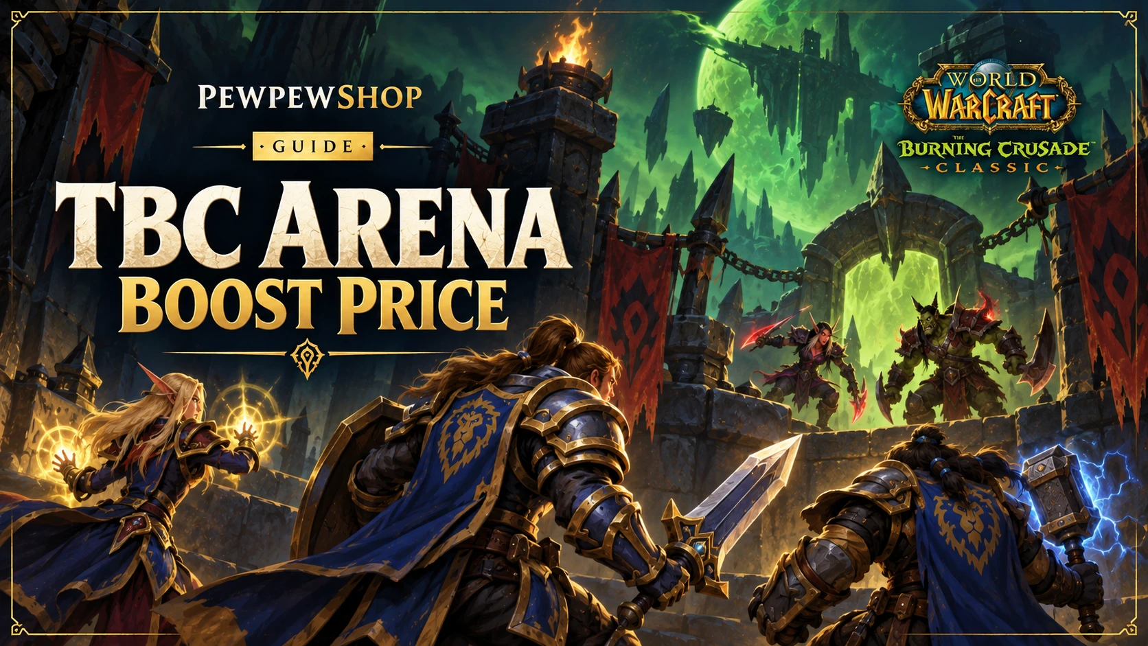 TBC Arena Boost Price: What Arena Carries Really Cost — PEWPEWSHOP boosting guide