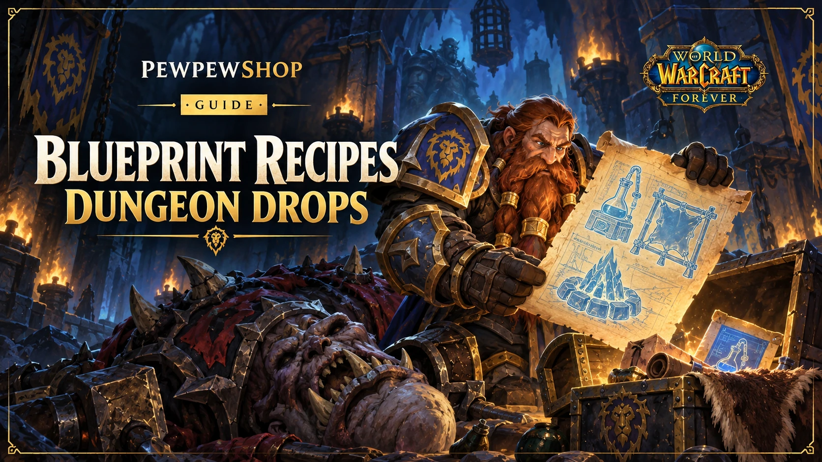 WoW: Forever Blueprint Recipes — Which Dungeon Bosses Drop Them? — PEWPEWSHOP boosting guide