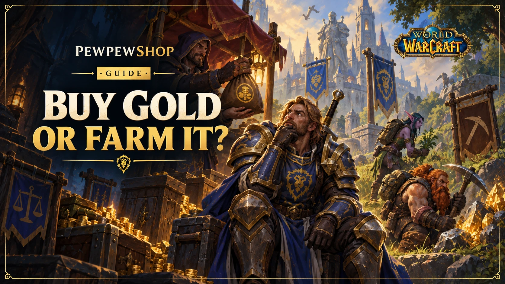 Buying WoW gold vs farming it in 2026: a realistic look at time and cost — PEWPEWSHOP boosting guide