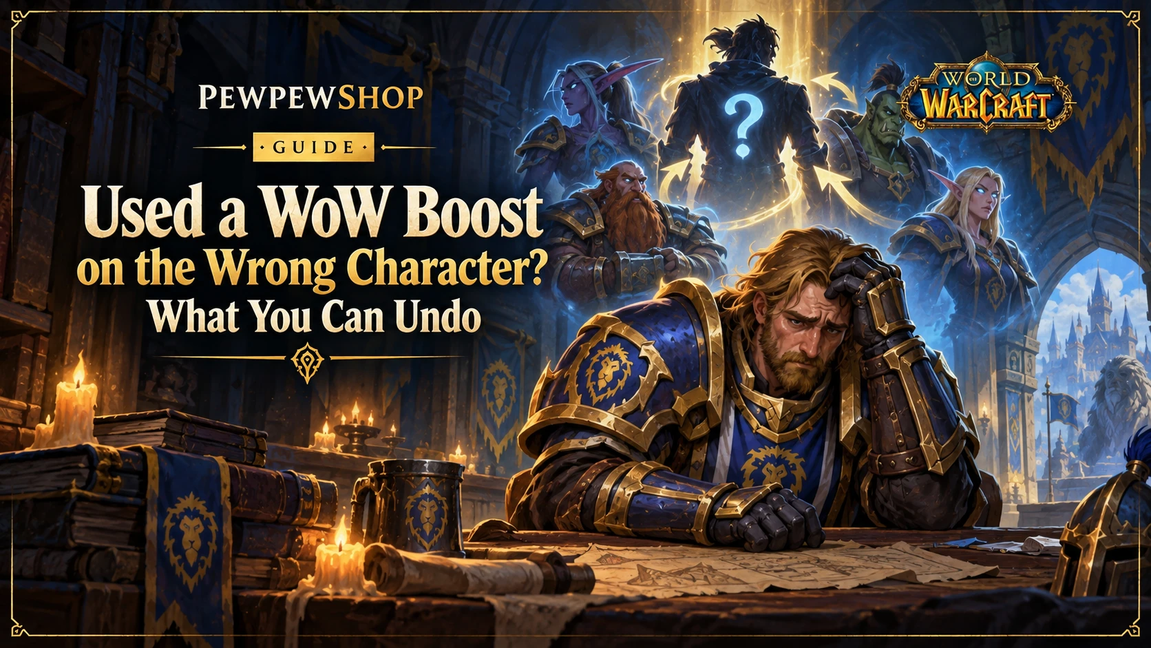 Used a WoW Boost on the Wrong Character? What You Can Undo — PEWPEWSHOP boosting guide