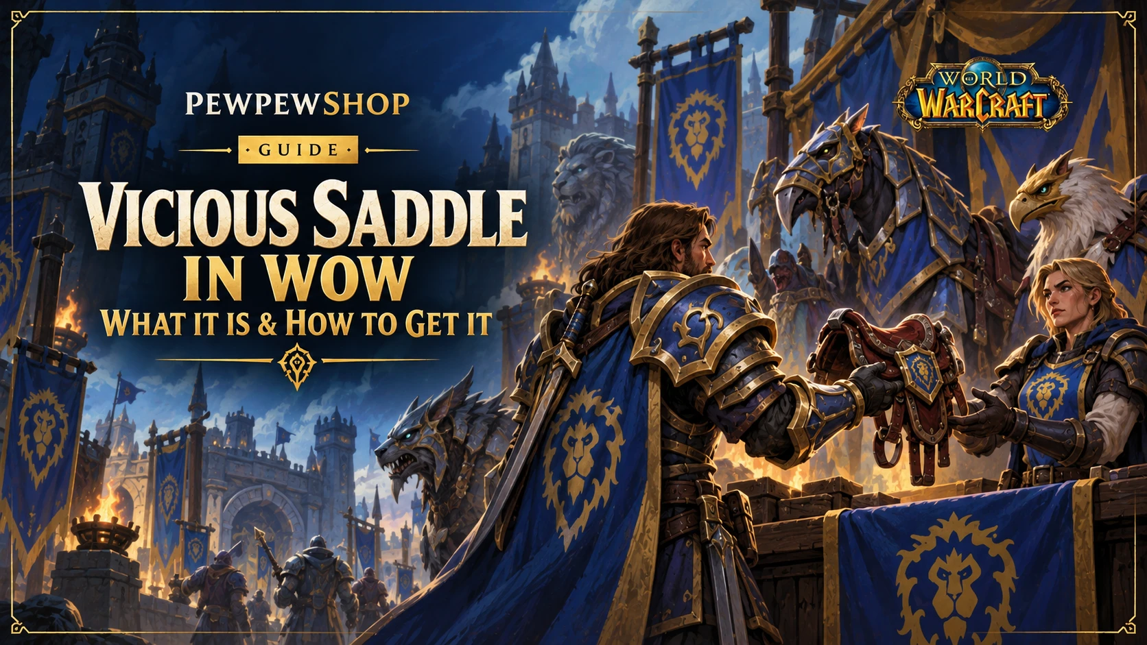 Vicious Saddle in WoW: What It Is & How to Get It — PEWPEWSHOP boosting guide