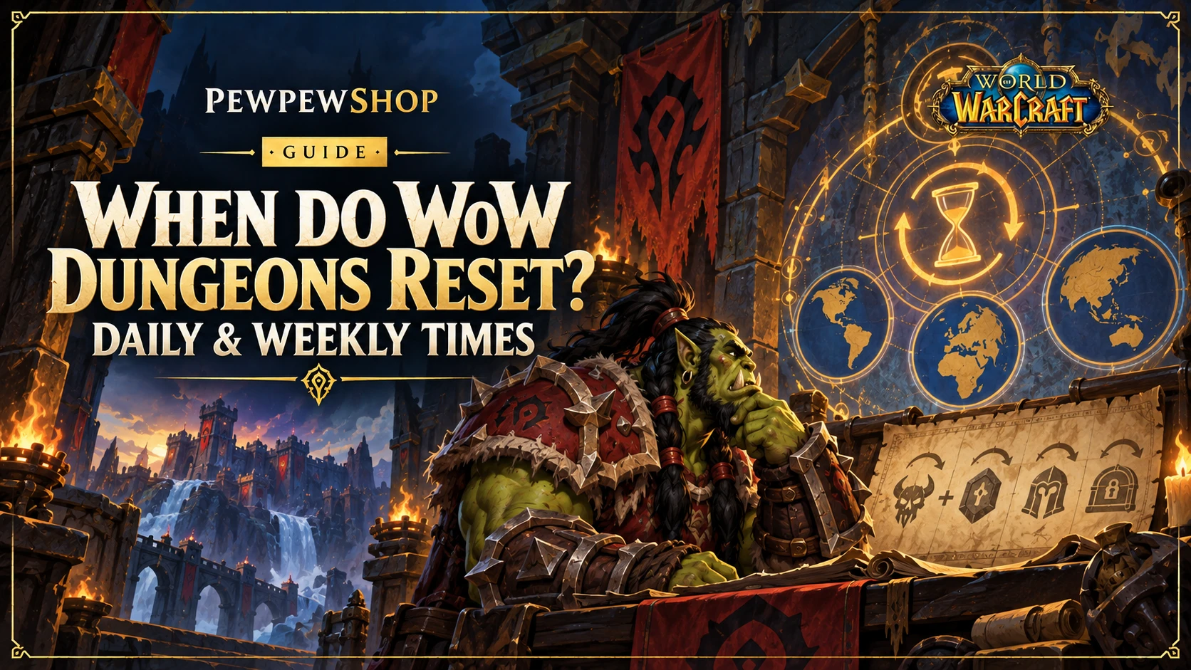 When Do WoW Dungeons Reset? Daily & Weekly Times — PEWPEWSHOP boosting guide