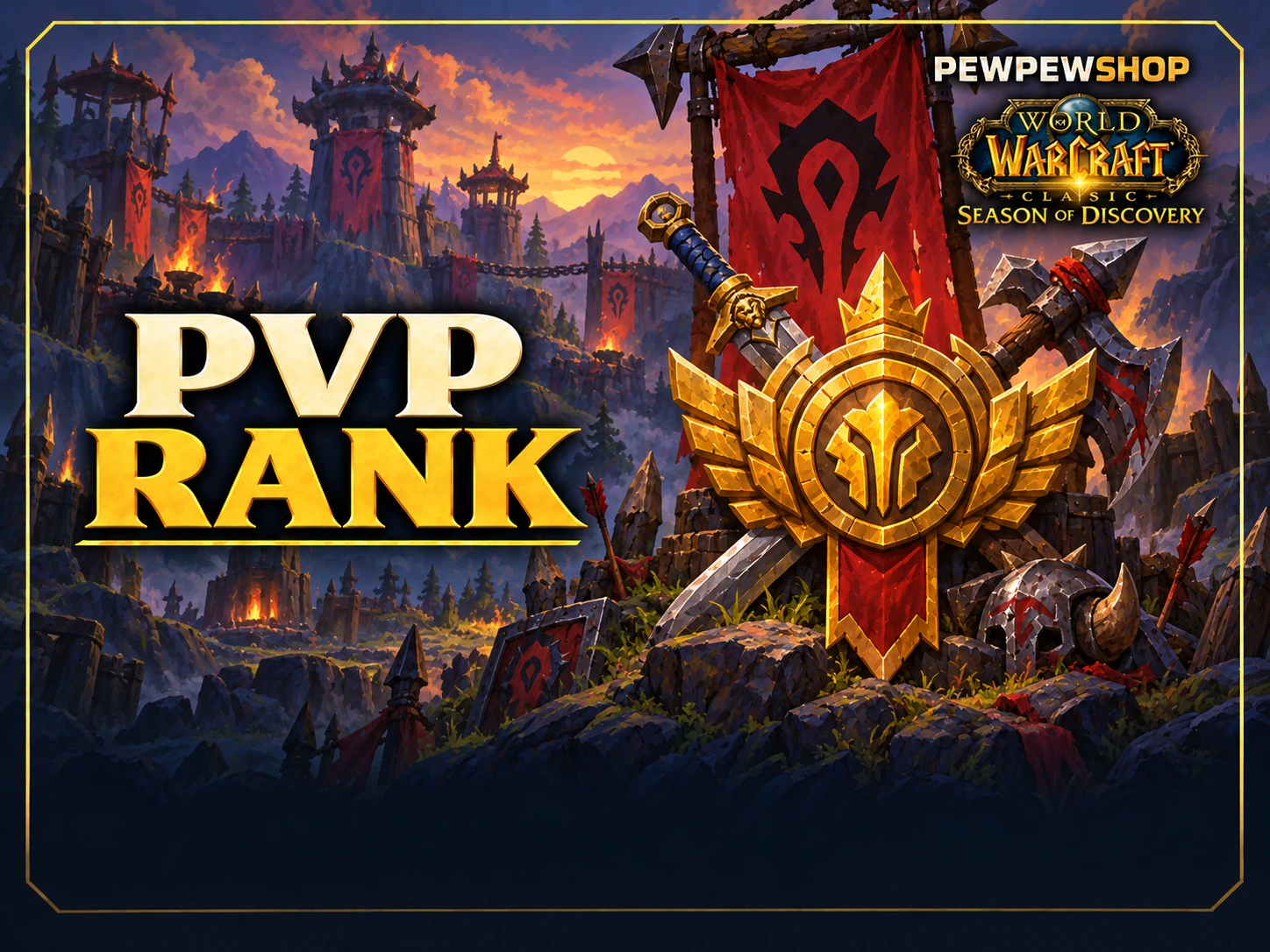 SoD Battleground & PvP Rank — boost