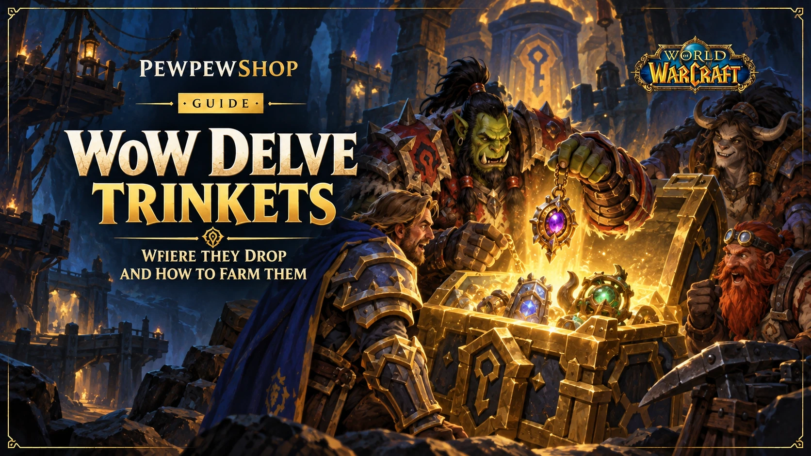 WoW Delve Trinkets: Where They Drop and How to Farm Them — PEWPEWSHOP boosting guide