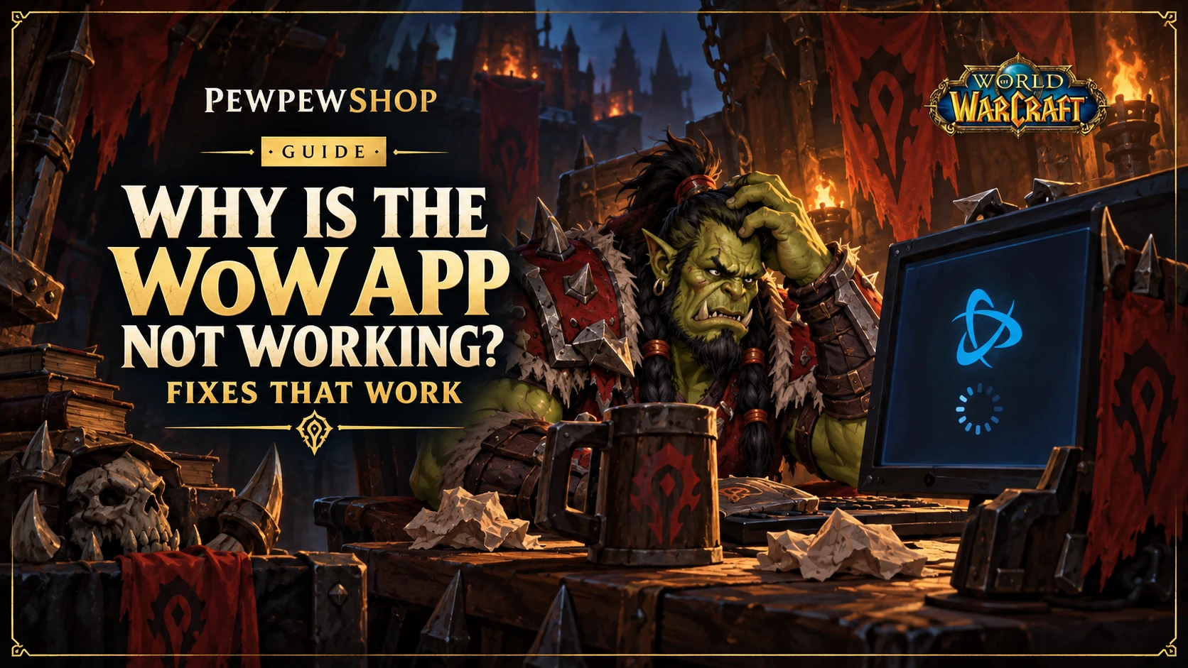 Why Is the WoW App Not Working? Fixes That Work — PEWPEWSHOP boosting guide