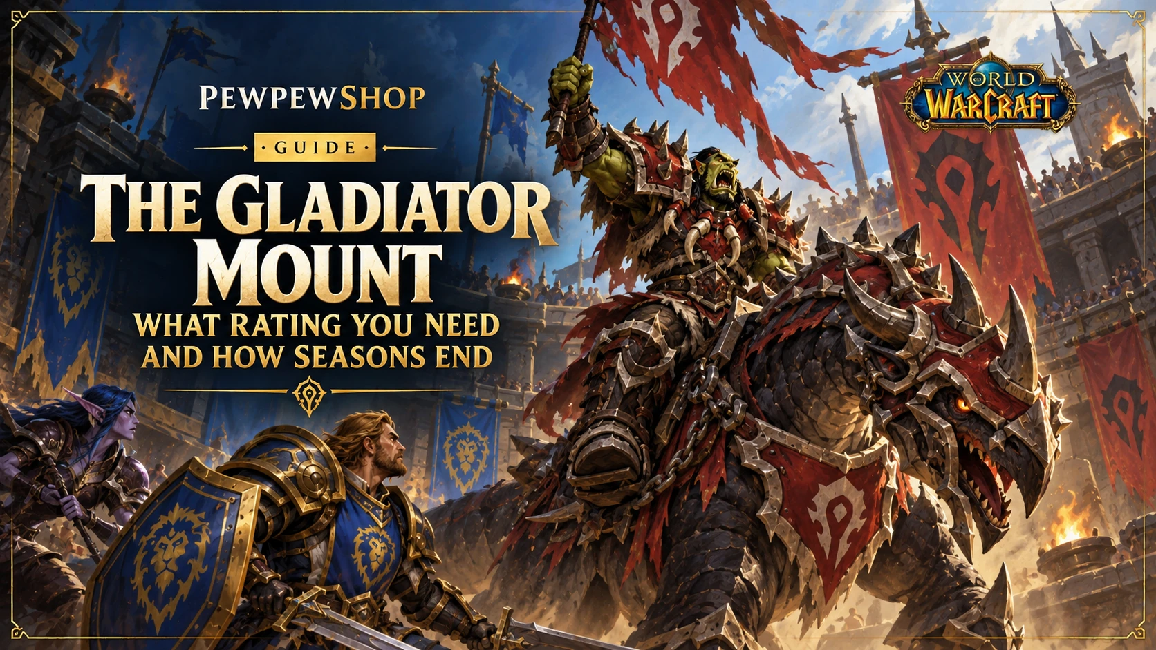 The Gladiator Mount: What Rating You Need and How Seasons End — PEWPEWSHOP boosting guide