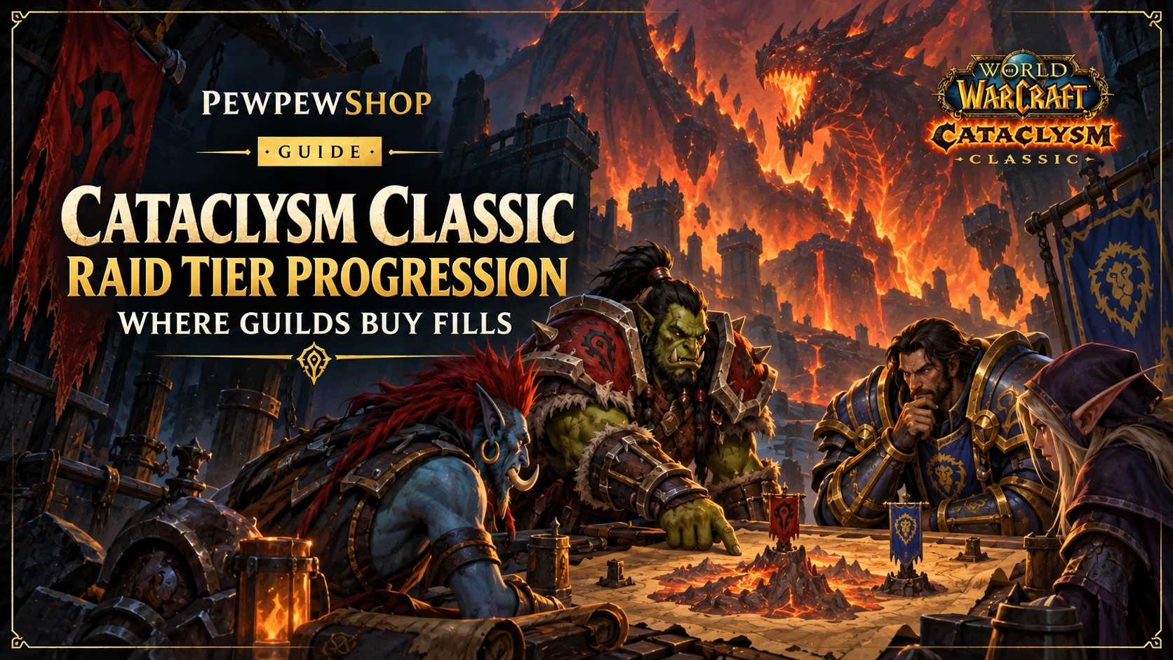 Cataclysm Classic Raid Tier Progression: Where Guilds Buy Fills — PEWPEWSHOP boosting guide