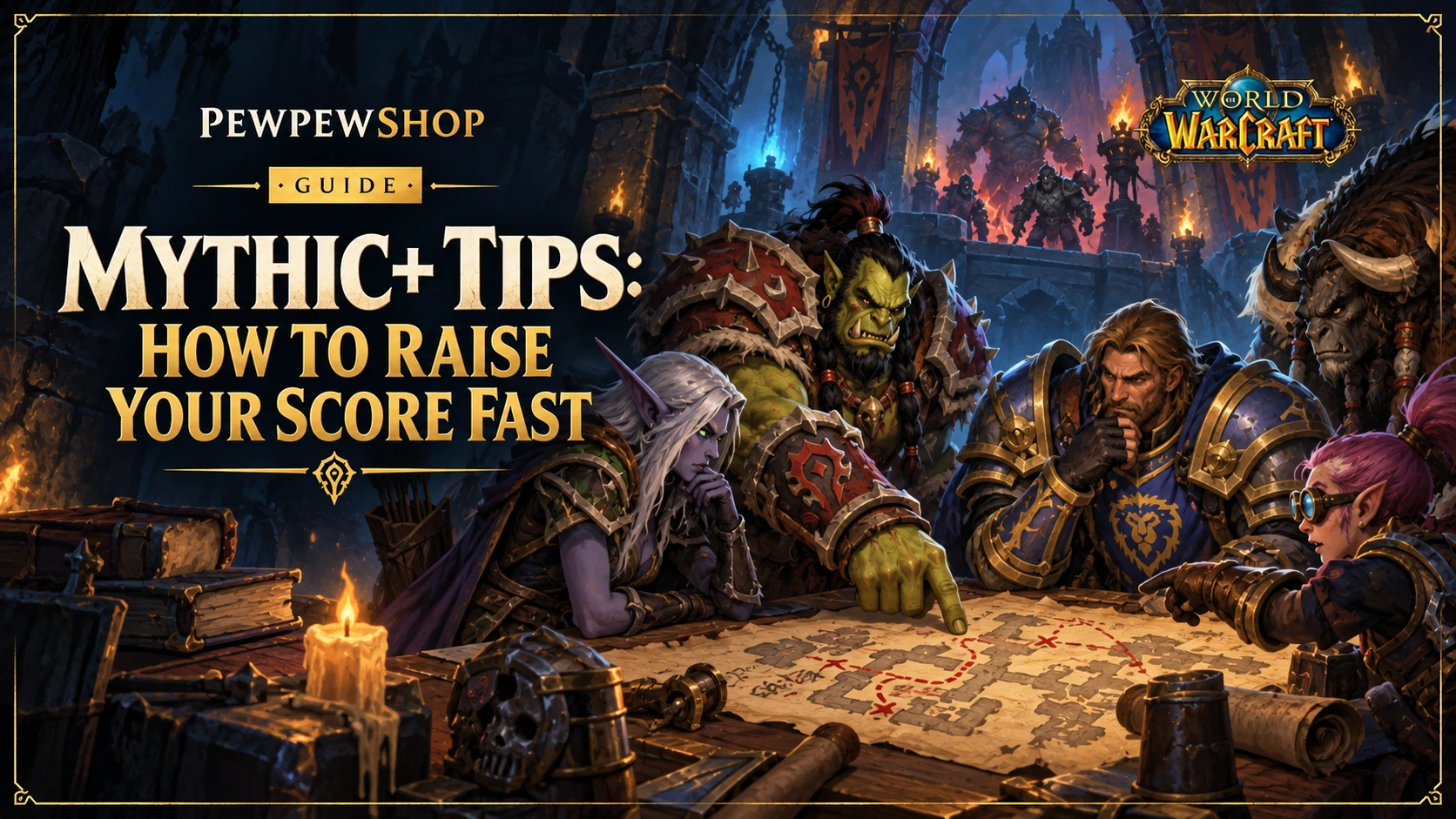 Mythic+ Tips: How to Raise Your Score Fast — PEWPEWSHOP boosting guide