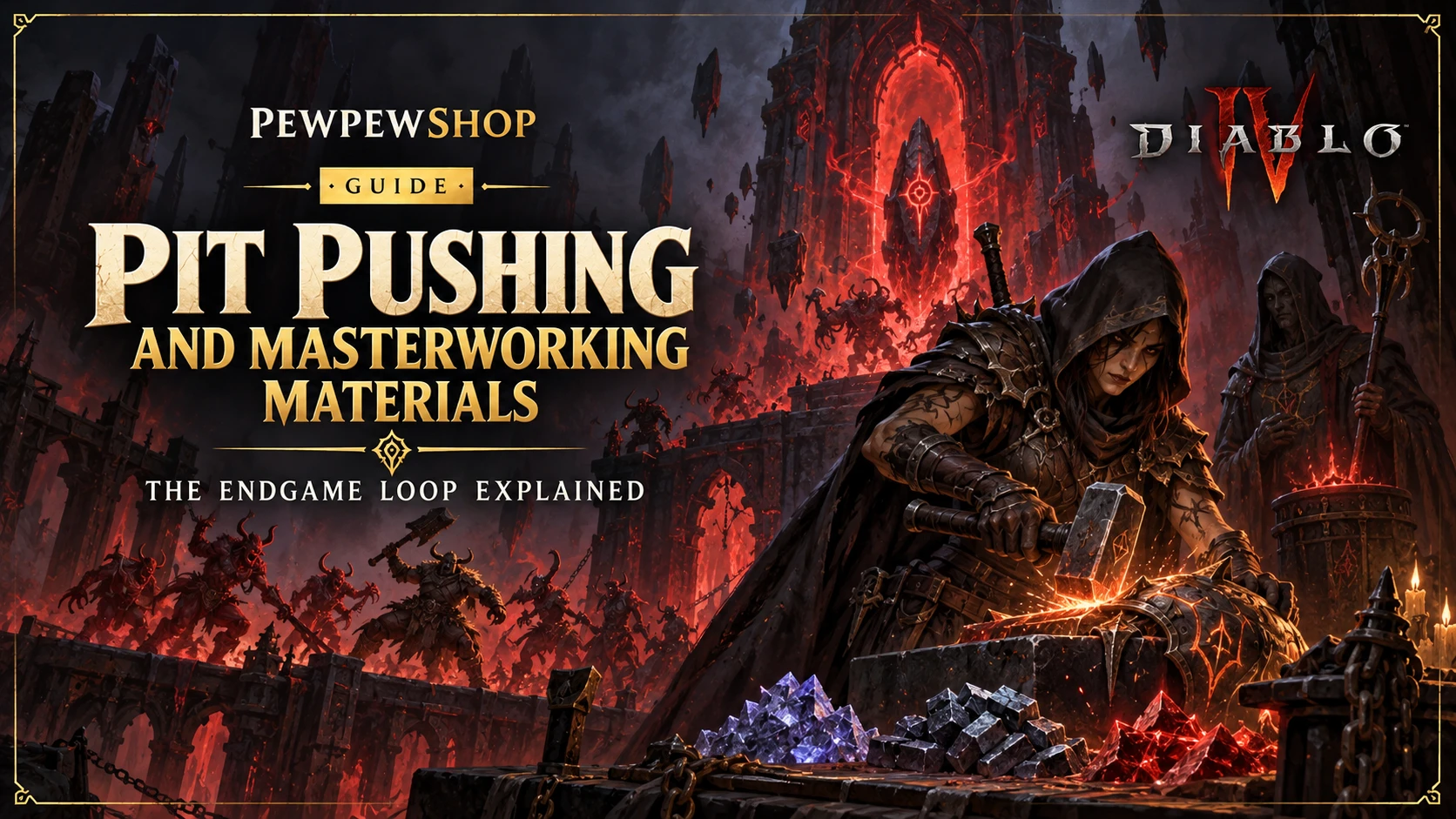 Diablo 4 Pit Pushing and Masterworking Materials: The Endgame Loop Explained — PEWPEWSHOP boosting guide