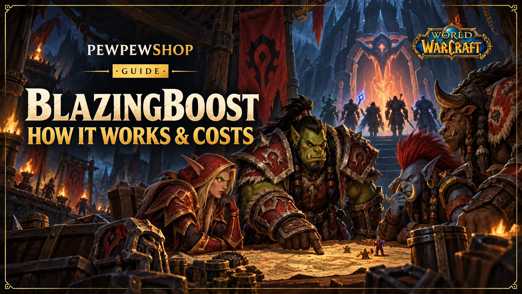 BlazingBoost World of Warcraft: How It Works & Costs — PEWPEWSHOP boosting guide