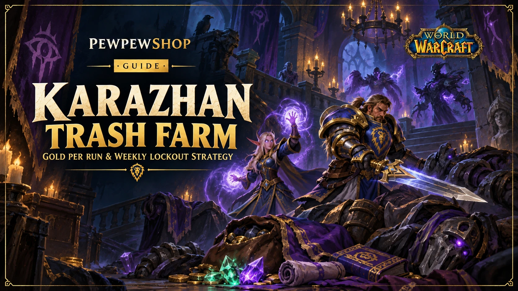 Karazhan Trash Farm: Gold Per Run & Weekly Lockout Strategy — PEWPEWSHOP boosting guide