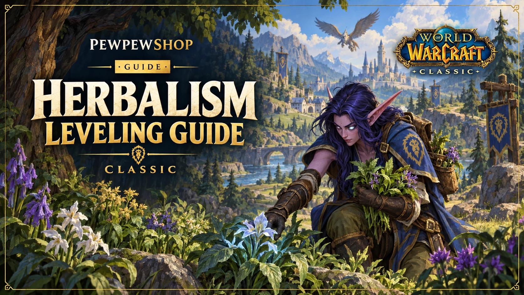 Herbalism Leveling Guide Classic (1-300) — PEWPEWSHOP boosting guide